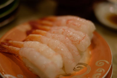 Close-up of food on table