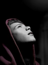 Woman looking at camera