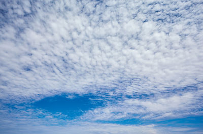 Low angle view of cloudy sky