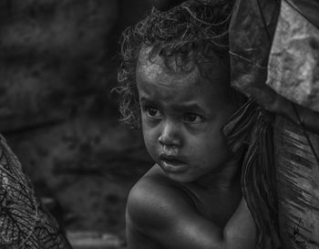 Close-up portrait of girl