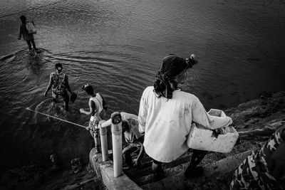 People in water