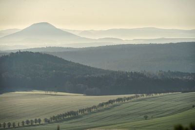 Scenic view of landscape against sky