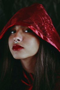 Close-up portrait of young woman