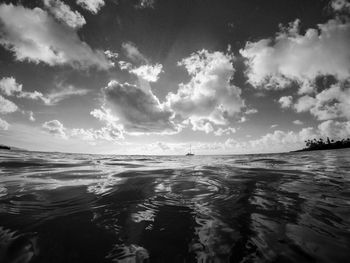 Scenic view of sea against sky