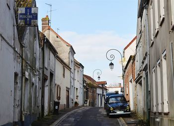 Road leading towards buildings