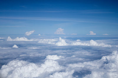 Aerial view of clouds in sky