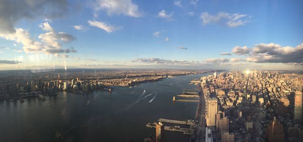 Panoramic view of sea against sky