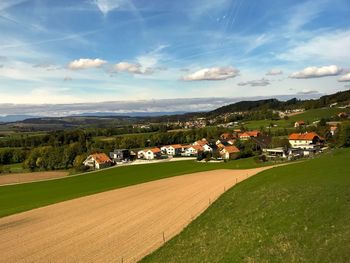 Scenic view of landscape against sky