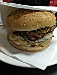 Close-up of served food