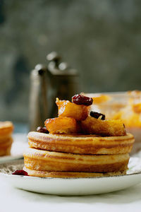 Close-up of cake on plate