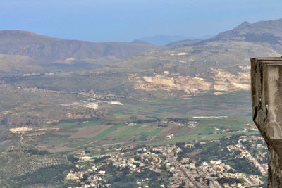 Aerial view of a valley