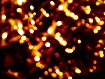 Defocused image of illuminated lights