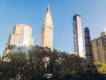 Low angle view of skyscrapers