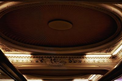 Low angle view of ornate ceiling