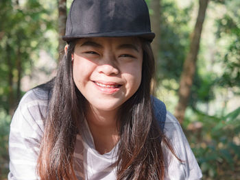 Portrait of young woman