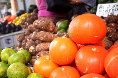 Pumpkin in traditional market