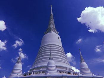 Low angle view of traditional building against sky