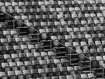 Full frame shot of empty seats