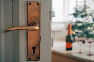 Close-up of doorknob