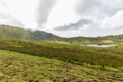 Scenic view of landscape against sky