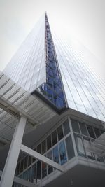 Low angle view of modern building against sky