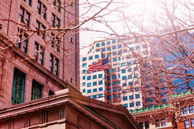 Low angle view of buildings against sky