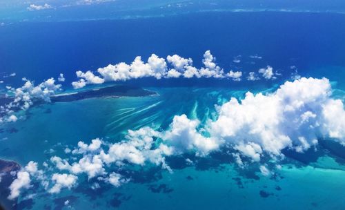 Aerial view of seascape