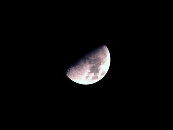 Close-up of moon against sky at night