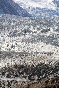 Aerial view of sea waves