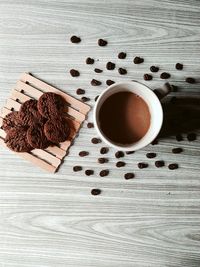 A cup of coffee and cookies make my morning awesome