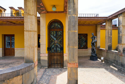 Entrance of historic building