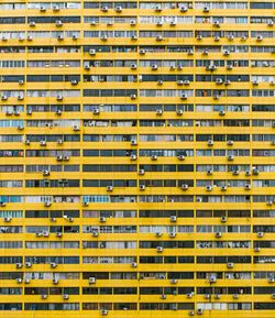 Full frame shot of yellow building