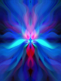 Close up of multi colored light