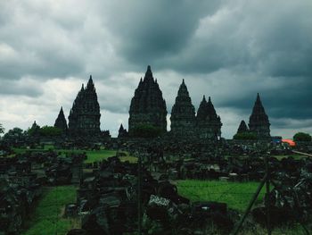 Old ruins against cloudy sky