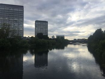 River with buildings in background