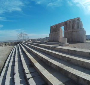 View of historical building against cloudy sky