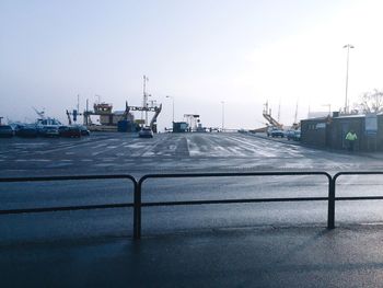 View of street light against sky