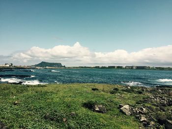 Scenic view of sea against sky