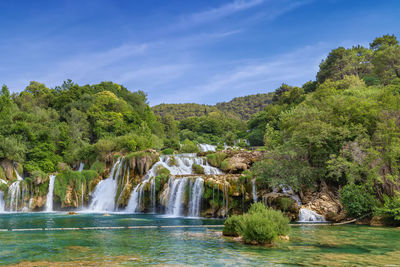 Skradinski buk waterfalls in krka national park, croatia