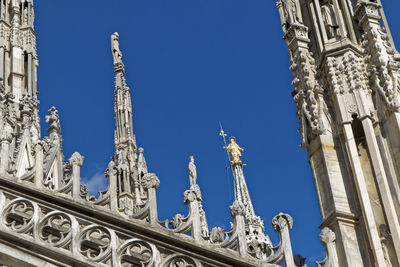 Low angle view of temple against sky