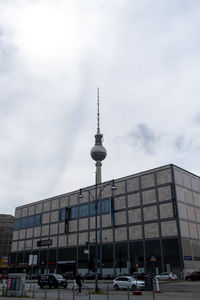 View of building against cloudy sky