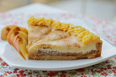 Close-up of cake on plate