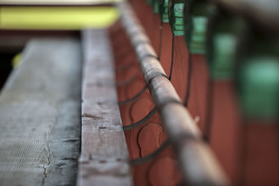 Detail shot of wooden surface