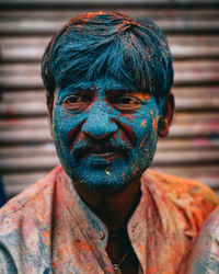 Close-up portrait of man outdoors