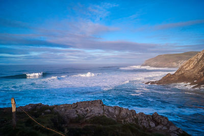 Scenic view of sea against sky