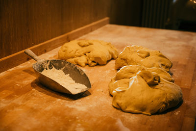 Close-up of food on cutting board