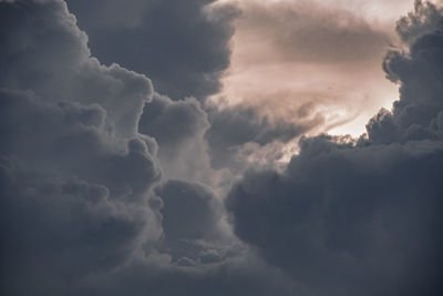 Low angle view of clouds in sky