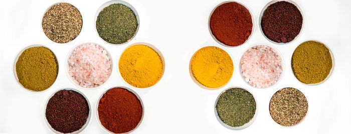 High angle view of food