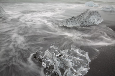 Scenic view of sea waves