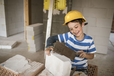 Portrait of a man working